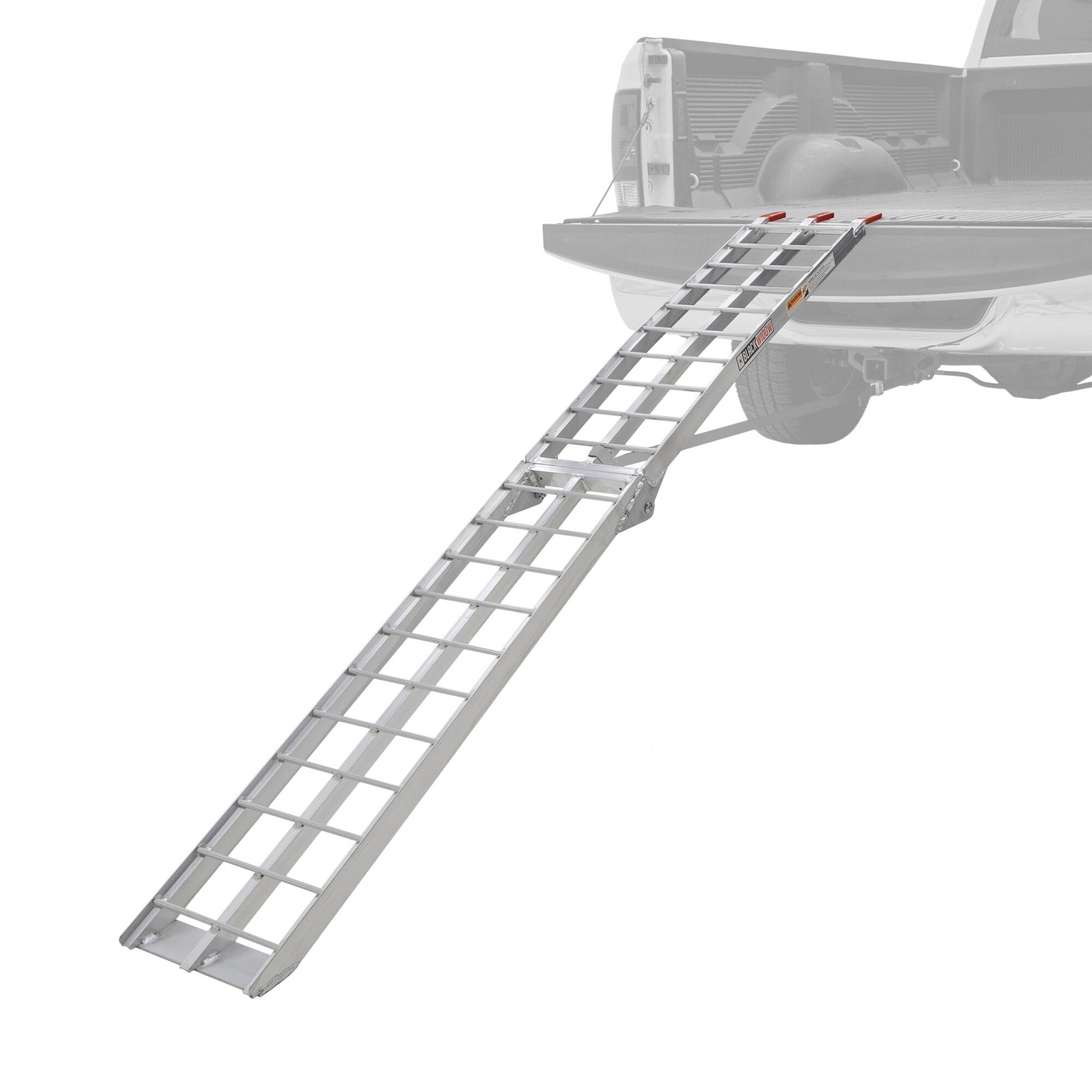 Black Widow, Alum. Folding Arched Runner Moto Ramp, Max. Ramp Length 89 in, Surface Width 11.13 in, Capacity 750 lb, Model# AFL-9012